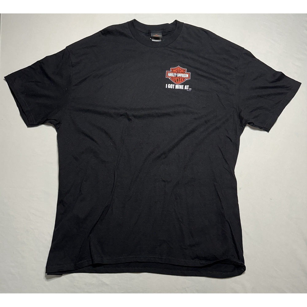Harley-Davidson Savannah GA I Got Mine At Black Graphic T-Shirt Size 3XL